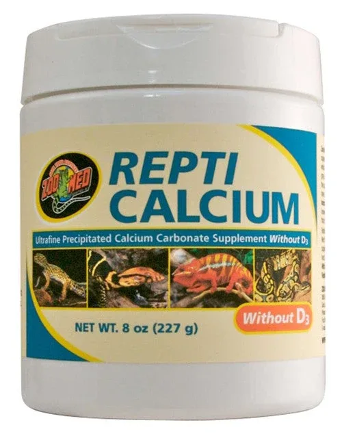 Zoo Med Repti Calcium without Vitamin D3 Reptile Supplement 8 oz - Image 2