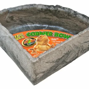 Zoo Med Repti Rock Corner Bowl Water Dish Assorted LG