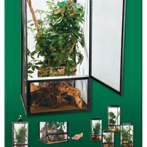 Zoo Med ReptiBreeze Open Air Aluminum Screen Cage Black LG