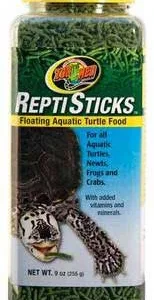 Zoo Med Reptisticks Floating Aquatic Turtle Dry Food 8 oz