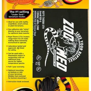 Zoo Med ReptiTherm Under Tank Heater (U.T.H) 24watt 8in X 18in LG