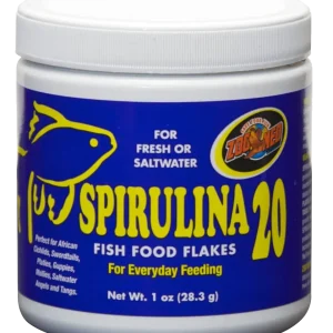 Zoo Med Spirulina 20 Flakes Fish Food 1 oz