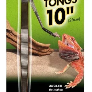 Zoo Med Stainless Steel 10" Curved Feeding Tongs
