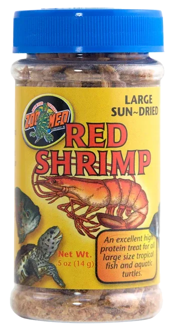 Zoo Med Sun-Dried Large Red Shrimp Reptile Food 0.5 oz - Image 2