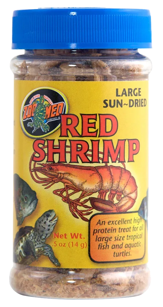 Zoo Med Sun-Dried Large Red Shrimp Reptile Food 0.5 oz