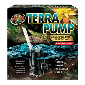 Zoo Med Terra Pump Aquatic Habitat Drain Pump 1ea/370 GPH