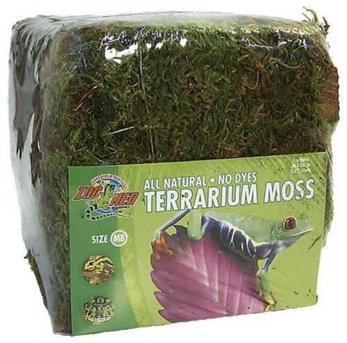 Zoo Med Terrarium Moss Substrate Green Mini Bale - Image 2