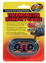 ZooMed Economy Dual Analog Thermometer/Humidity Gauge