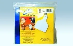 Ztags Blank Cow White