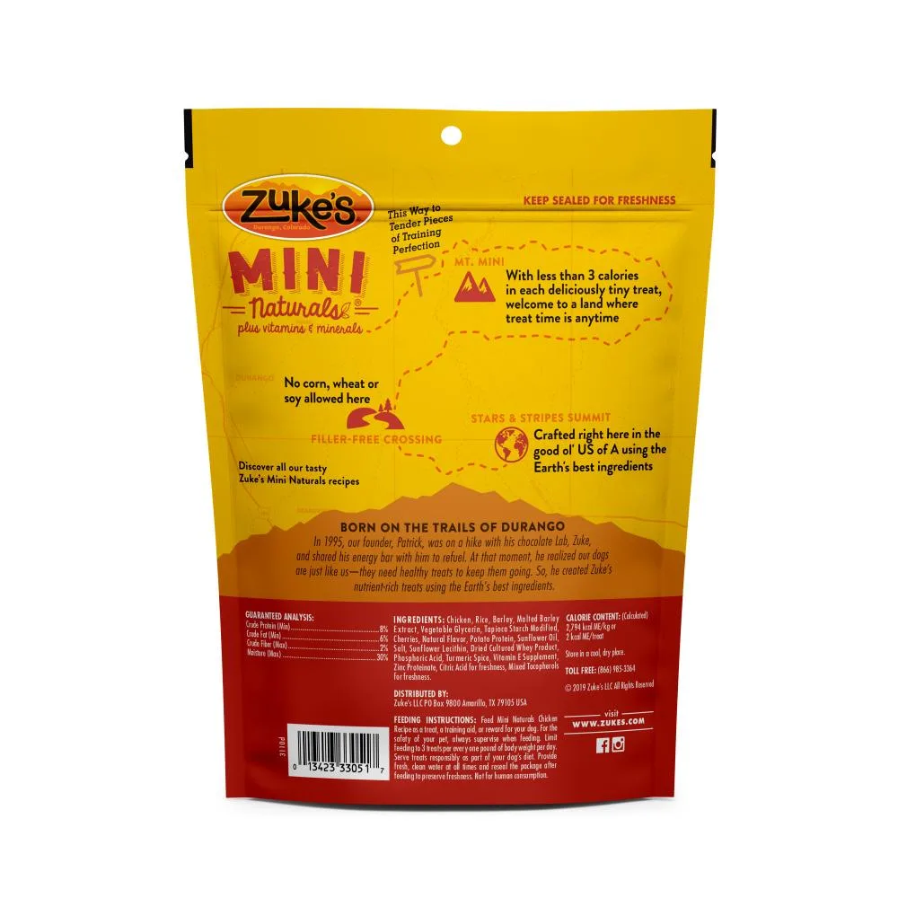 Zukes Chicken Mini Naturals Dog Treats - Image 2