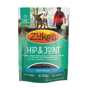 Zuke's Dog Hip & Joint Beef Recipe Dog Treats, 6 oz