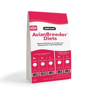 ZuPreem AvianBreeder FruitBlend Bird Food Cockatiels 40 lb