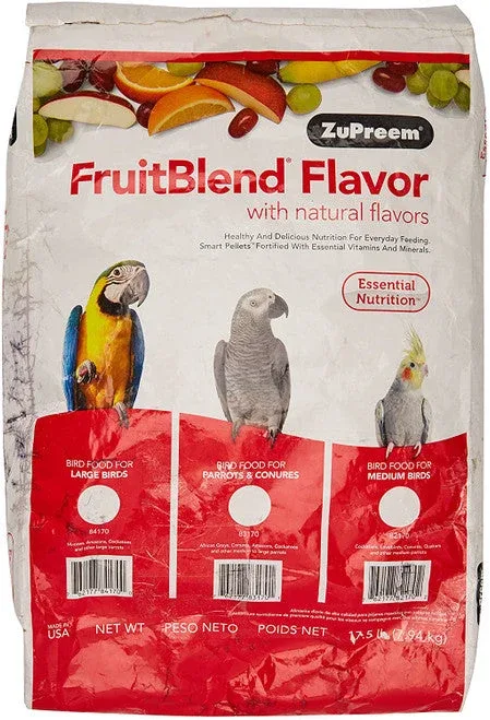 ZuPreem FruitBlend Bird Food Large Birds 17.5 lb - Image 2