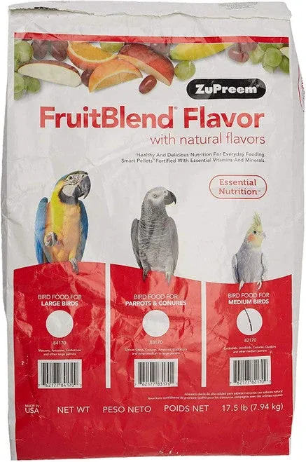 ZuPreem FruitBlend Bird Food Medium Birds 17.5 lb - Image 2