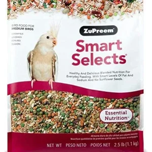 ZuPreem Smart Selects Bird Food Cockatiels & Lovebirds 2.5 lb