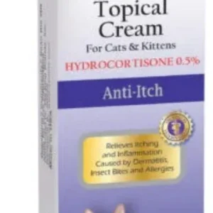 Zymox Enzymatic Anti-Itch Topical Cream for Cats & Kittens with Hydrocortisone