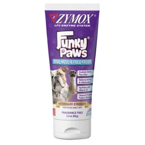 Zymox Funky Paws Paw, Nose & Fold Cream 3.2 oz